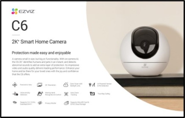 EZVIZ introduces C6 - The Next Generation Indoor Wi-Fi Camera