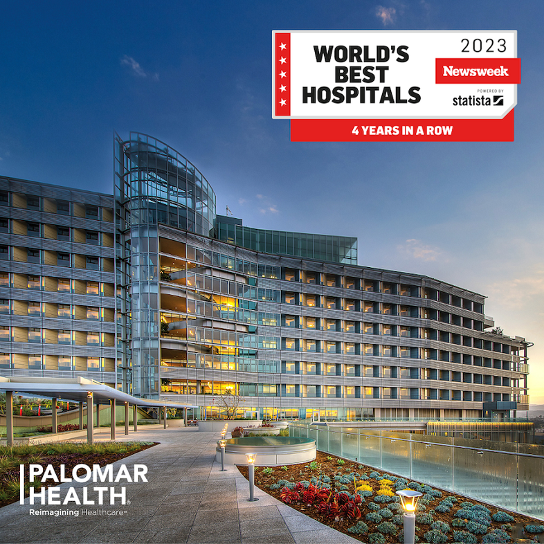 Palomar Health Recognized as World’s Best Hospital in 2023 For Fourth