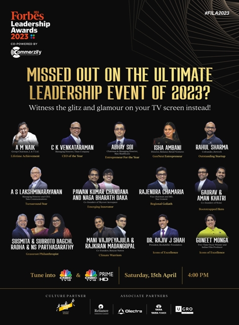 Best of India’s business leadership gather at Forbes India Leadership Awards 2023