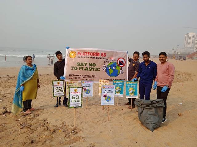Platform 65 Takes a step towards a cleaner environment with a Beach-Cleaning Drive
