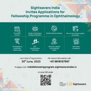 Sightsavers India Fellowship Program Invites Applications for Promising Ophthalmologists