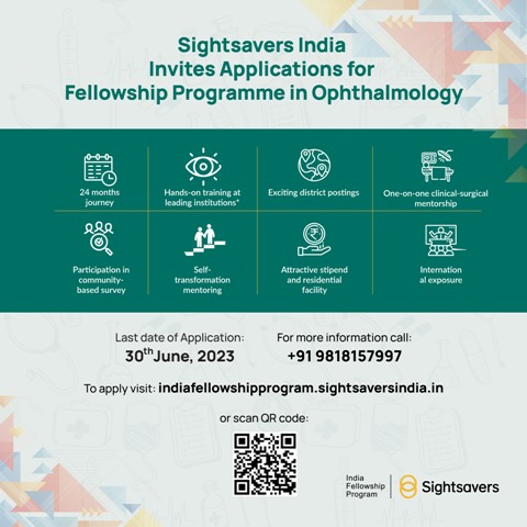 Sightsavers India Fellowship Program Invites Applications for Promising Ophthalmologists