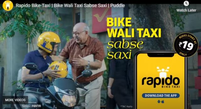 Rapido Taps into IPL Craze with New Film of Bike Wali Taxi Sabse Saxi Campaign on JioCinemas Platform