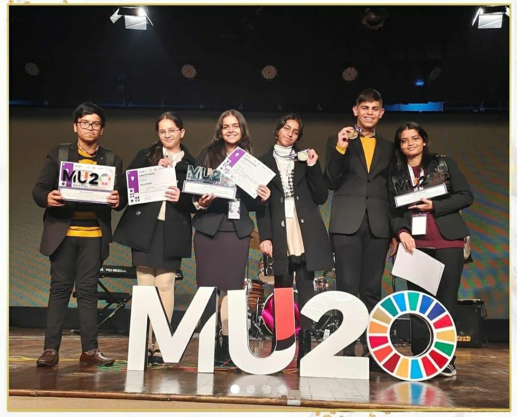 Pacific World School Delegates Excel at Prestigious MU20 Summit