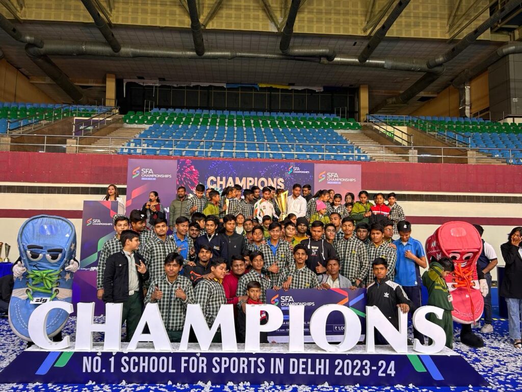 Noida Educational Academy triumphs as the ‘number one school in sports’ in Delhi, at the SFA Championships