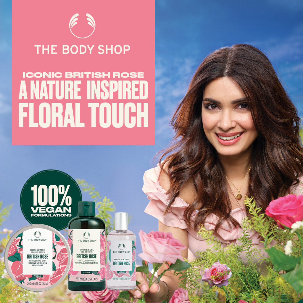 The Body Shop partners with Diana Penty to celebrate British Rose Range in a new digital film