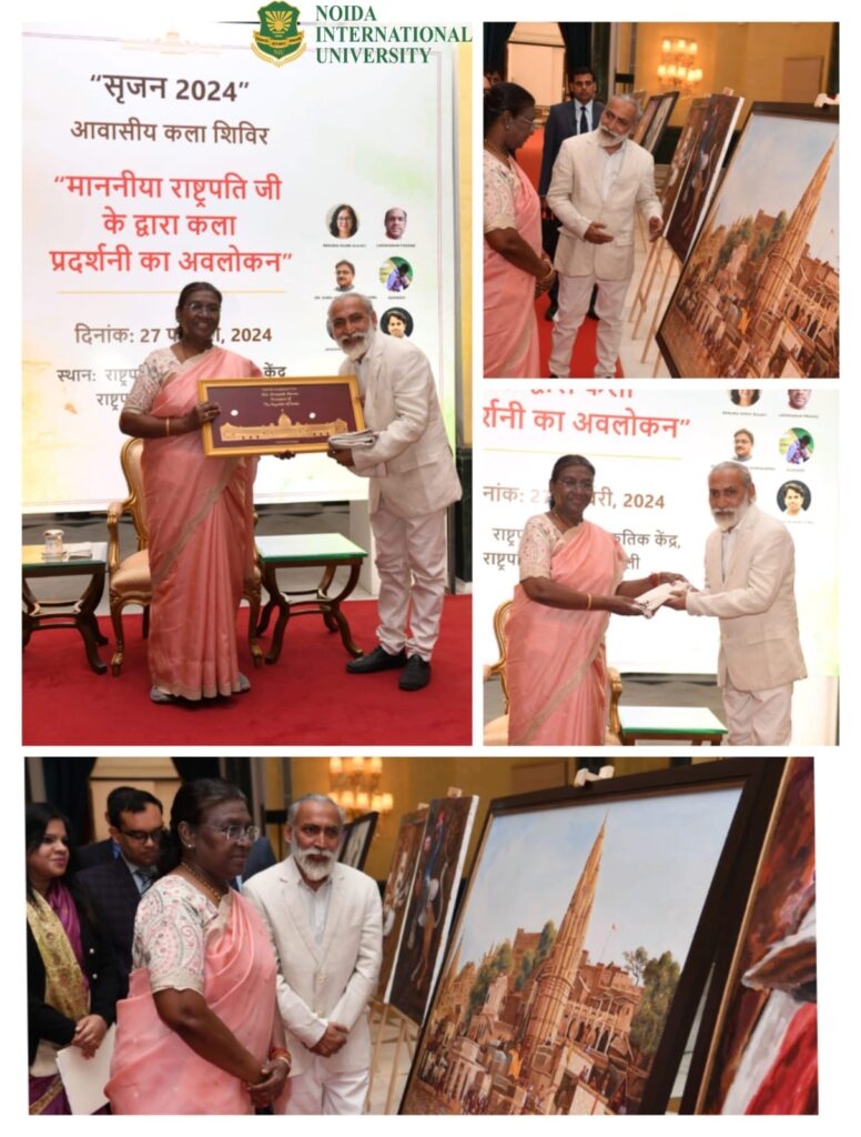 NIU Dean, Dr. Nihar Das Awarded the Rashtapati Bhawan's Artist-In-Residence Programme 