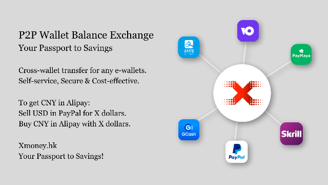 XMoney Starts Self-Service P2P Wallet Balance Swapping Service