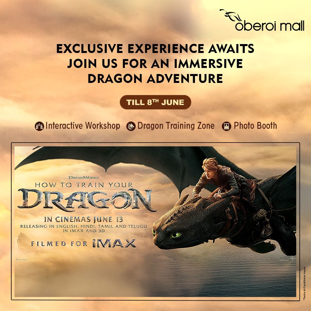 Experience the World of “How to Train Your Dragon” - Exclusively at Oberoi Mall