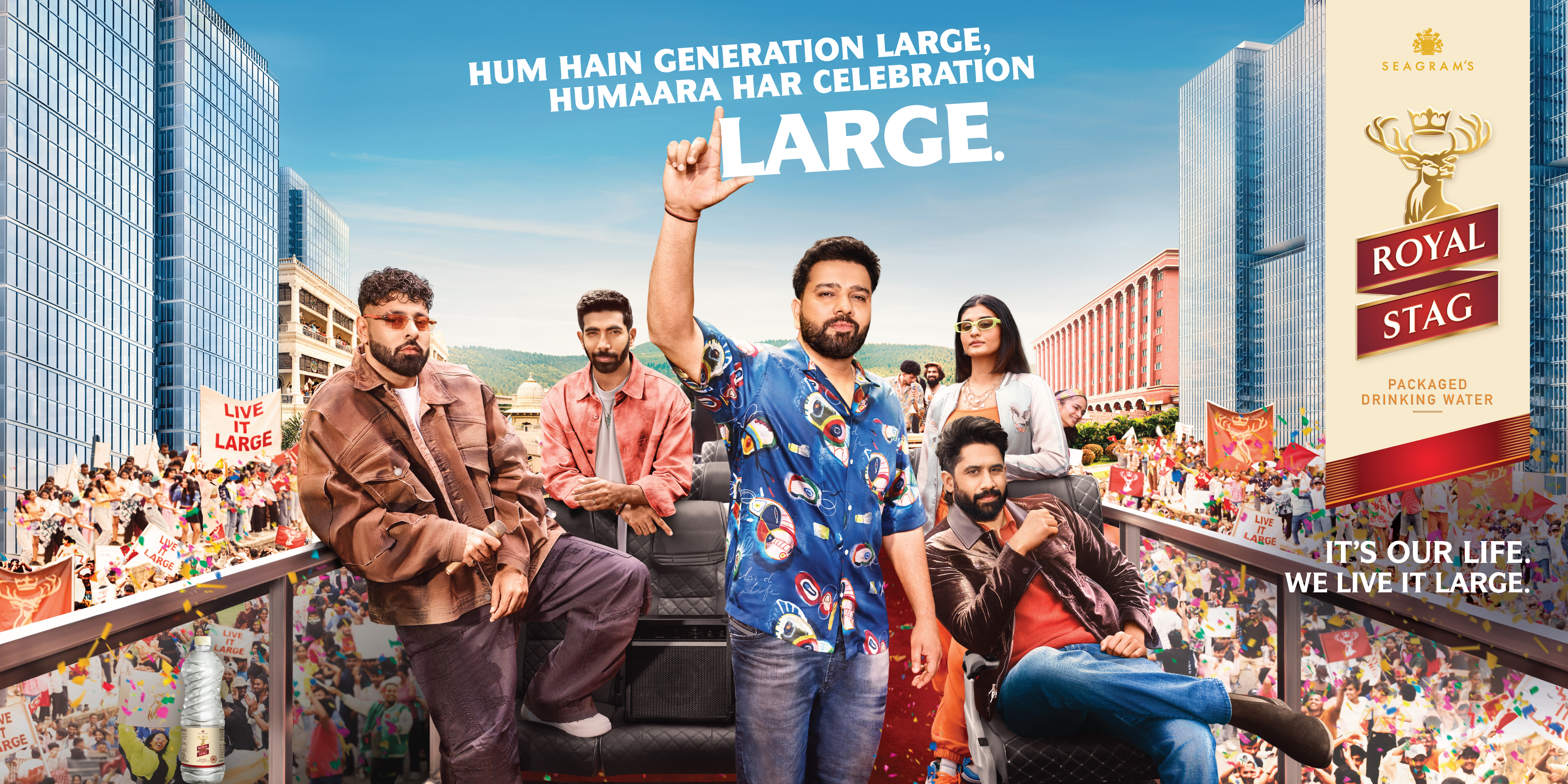 Royal Stag Packaged Drinking Water Unveils #CelebrateLarge