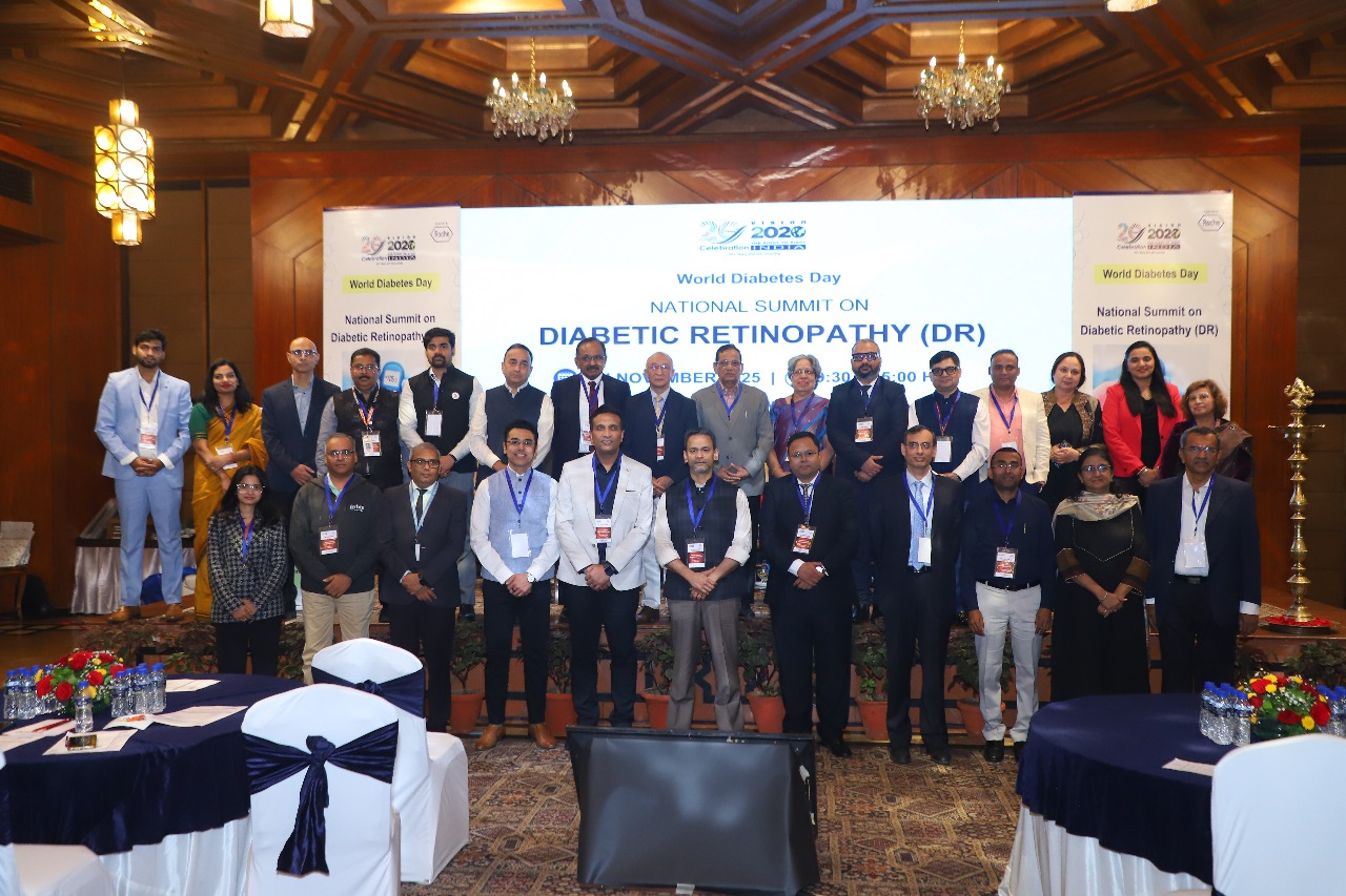 Delegates and experts gather at the National Summit on Diabetic Retinopathy (DR) held on 13 November 2025 in New Delhi, marking World Diabetes Day. Hosted by VISION 2020 The Right to Sight INDIA
