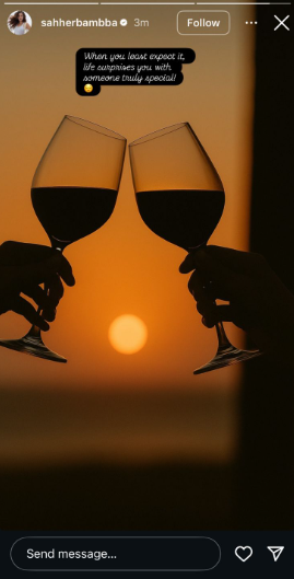 Sahher Bambba’s Instagram Story Sparks Excitement and Speculation