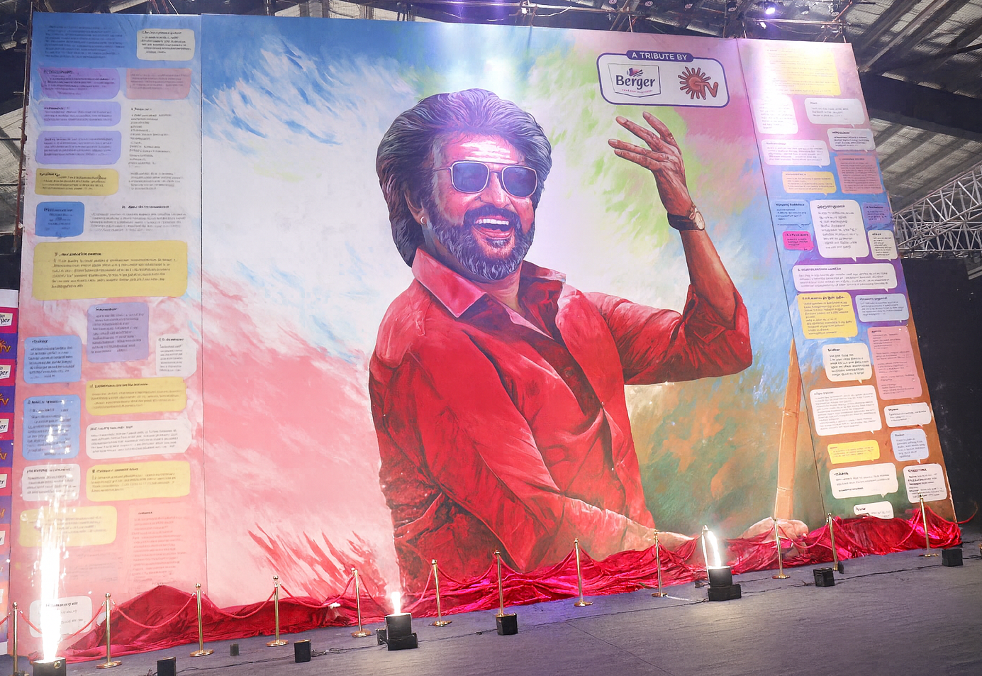 Berger Paints Unveils Grand Mural Tribute to Superstar�s 50 Years in Cinema (1)